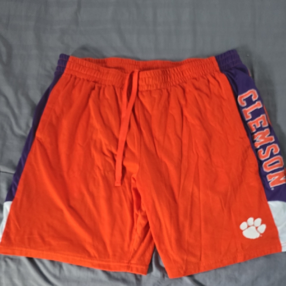 Clemson College Colosseum Orange and Purple Athletic Shorts